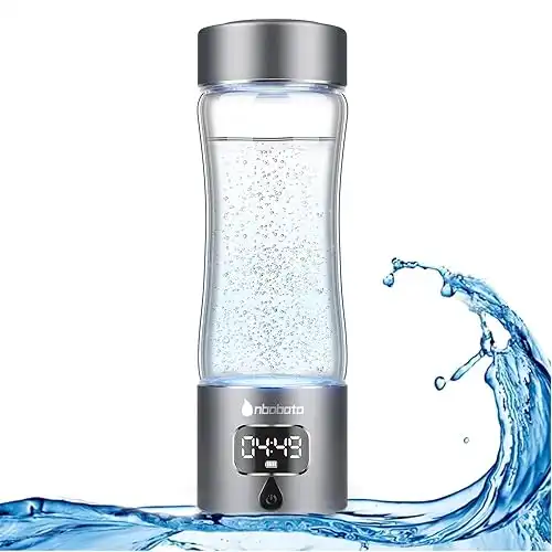 Hydrogen Water Bottle, Healthy Hydrogen Water Generator with Latest SPE PEM Technology, Hydrogen Water Ionizer Machine,Separates Hydrogen and Oxygen, Suitable for Home,Travel, Sports and Fitness