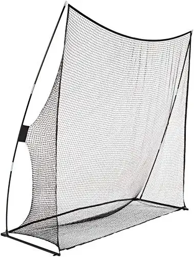 Amazon Basics Golf Practice Net, 8 feet by 8 feet, Black