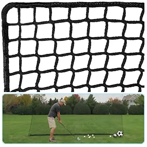 IUZEAI 10x10ft Golf Netting High Impact Golf Practice Net(NET ONLY), Golf Sports Netting Barrier Nets, Heavy Duty Nylon Netting Material Golf Hitting Nets(NET ONLY)